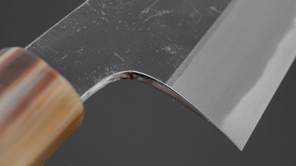 Hitohira Togashi Blue 2 Kurouchi Gyuto 240mm Ebony Handle - Tetogi