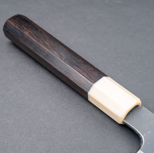 Hitohira Togashi Blue 2 Kurouchi Kiritsuke Gyuto 240mm Ebony Handle - Tetogi