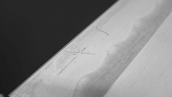 Hitohira Togashi White 1 Notaremon Mizu Honyaki Gyuto 240mm Ziricote Handle (156/ Saya) - Tetogi