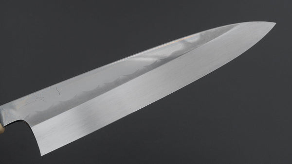 Hitohira Togashi White 1 Notaremon Mizu Honyaki Gyuto 240mm Ziricote Handle (156/ Saya) - Tetogi