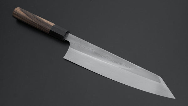 Hitohira Togashi White #1 Sanbonsugi Mizu Honyaki Kiritsuke Gyuto 240mm Kurokaki Persimmon Handle (#104/ Saya) - Tetogi