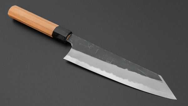 Hitohira Togashi White 2 Kurouchi Kiritsuke Gyuto 210mm Yakusugi Cedar Handle - Tetogi