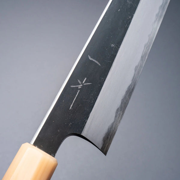 Hitohira Togashi White 2 Kurouchi Kiritsuke Gyuto 240mm Sugi Cedar Handle - Tetogi