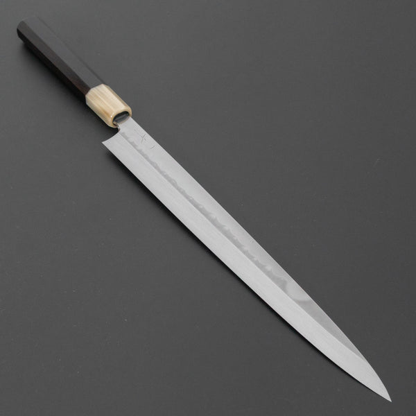 Hitohira Togashi White #2 Mizu Honyaki Fugubiki 300mm Ebony Handle (Old Stock) - Tetogi