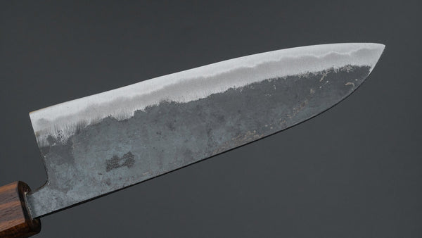 Hitohira Tosa Kurouchi White #2 Santoku 165mm Walnut Handle (Ziricote Ferrule) - Tetogi