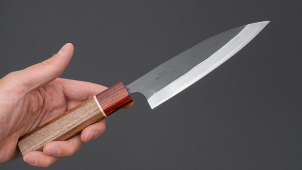 Hitohira Tosa Kurouchi White 2 Utility 140mm Walnut Handle - Tetogi