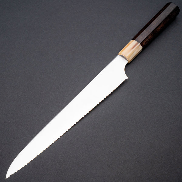 Hitohira Imojiya TH Stainless Bread Knife 240mm Ebony Handle