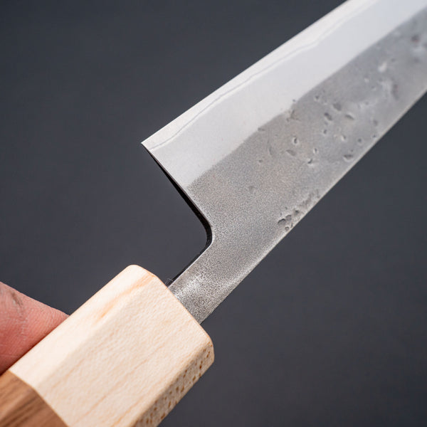 Hitohira TD Blue #2 Stainless Clad Nashiji Sujihiki 240mm Walnut Handle