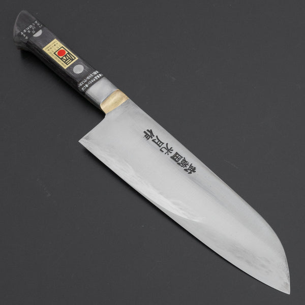 Kogetsu Carbon Santoku 180mm Pakka Handle - Tetogi