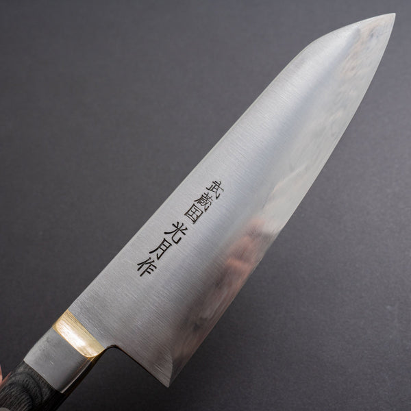 Kogetsu Carbon Yo Deba 180mm Pakka Handle - Tetogi