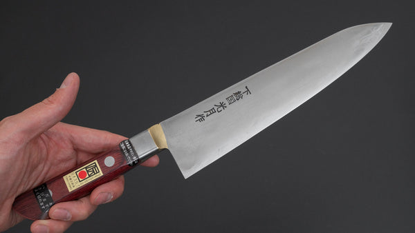 Kogetsu White #1 Gyuto 210mm Wine Pakka Handle - Tetogi