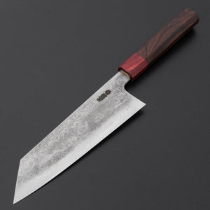 Kudo Knife Forge VG10 Damascus Bunka 180mm Wood Handle - Tetogi