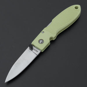 MOKI Coupe Folding Knife Grilon Handle (Cream Green) - Tetogi
