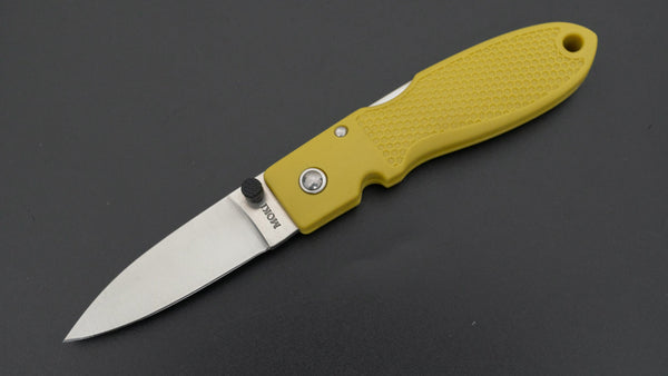 MOKI Coupe Folding Knife Grilon Handle (Mustard Yellow) - Tetogi