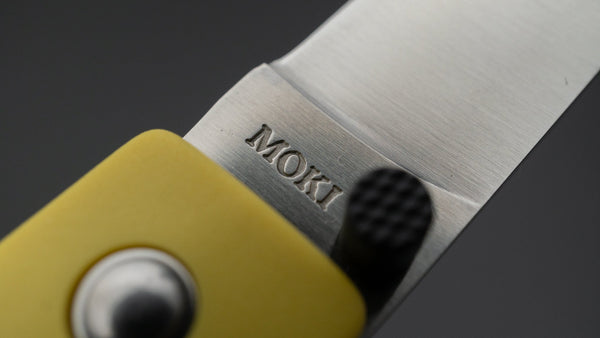 MOKI Coupe Folding Knife Grilon Handle (Mustard Yellow) - Tetogi