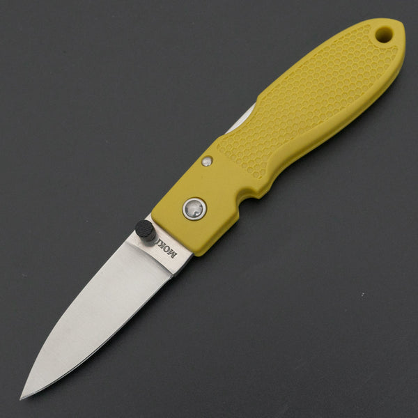 MOKI Coupe Folding Knife Grilon Handle (Mustard Yellow) - Tetogi