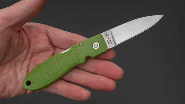 MOKI Coupe Folding Knife Grilon Handle (Olive Green) - Tetogi