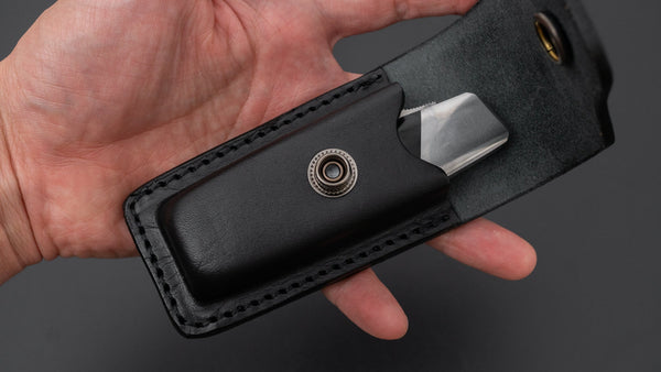 MOKI Kingfisher Folding Knife Linen Micarta Handle - Tetogi