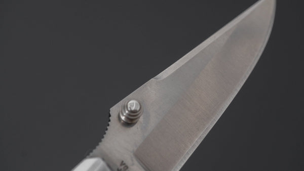 MOKI Kingfisher Folding Knife Linen Micarta Handle - Tetogi