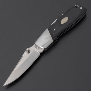 MOKI Kingfisher Folding Knife Linen Micarta Handle - Tetogi