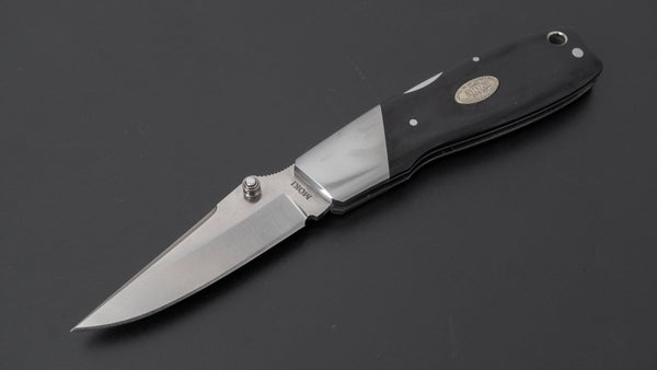 MOKI Kingfisher Folding Knife Linen Micarta Handle - Tetogi