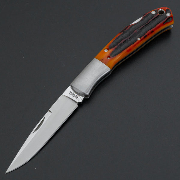 MOKI Kronos Folding Knife Medium Stag Handle - Tetogi