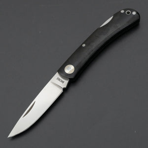 MOKI Shima Owl Folding Knife Linen Micarta Handle (Medium) - Tetogi