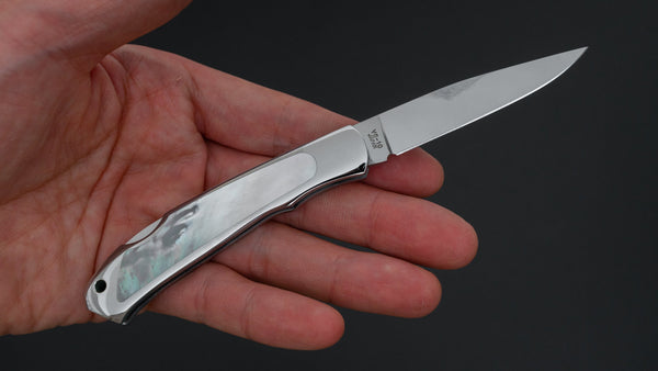 MOKI Therapy Folding Knife Mother of Pearl Handle - Tetogi