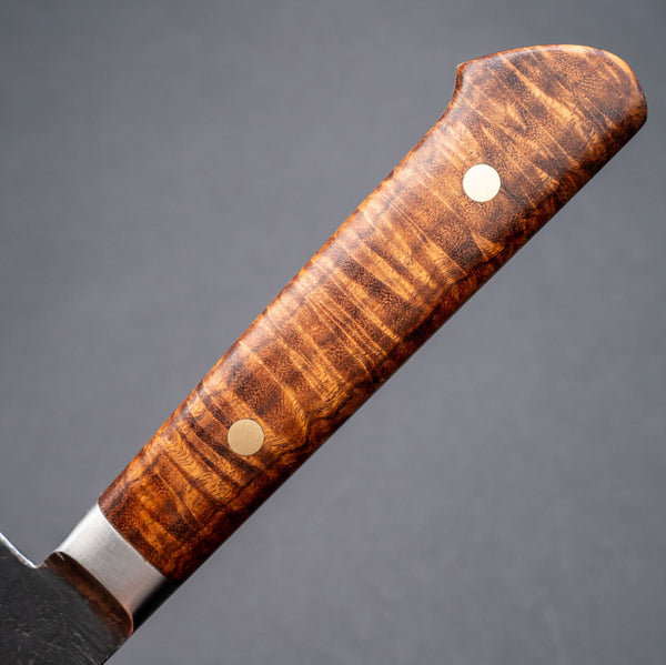 Morihei Hisamoto Kurouchi White 1 Gyuto 210mm Ringed Gidgee Handle (Fine Finish) - Tetogi