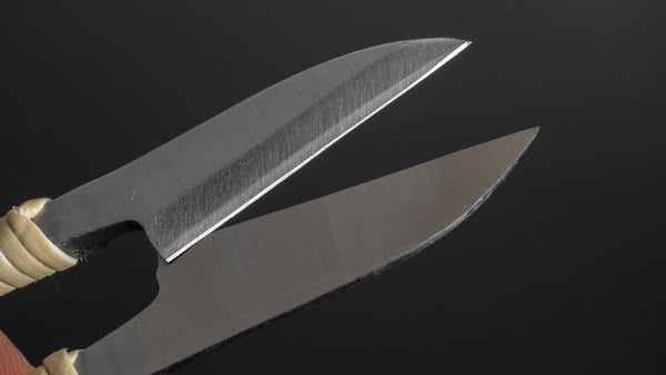 Morihei Kisaku Nigiri Thread Shears 105mm (Rattan Handle with Kiri Box/ 2) - Tetogi