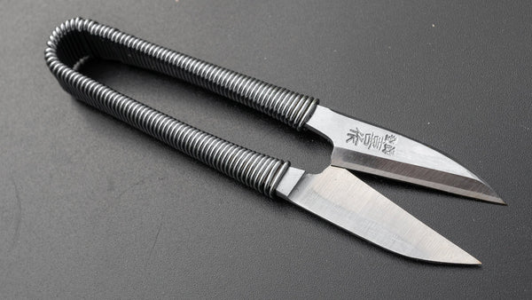 Morihei Kisaku Nigiri Thread Shears 105mm (String Handle with Kiri Box) - Tetogi