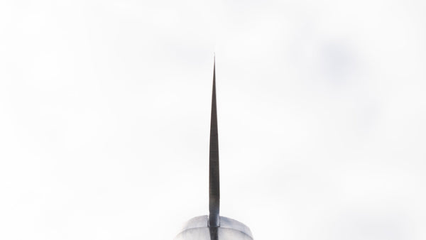 Morihei Kiyomitsu 140 Santoku 165mm Pakka Handle - Tetogi