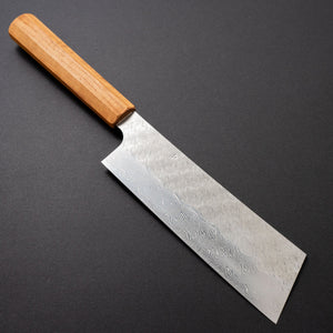 Nigara SG STRIX Nakiri 180mm Riisgaard Teak Handle - Tetogi