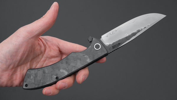 Nigara SG2 Folding Knife Carbon Fiber Handle - Tetogi