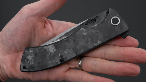 Nigara SG2 Folding Knife Carbon Fiber Handle - Tetogi