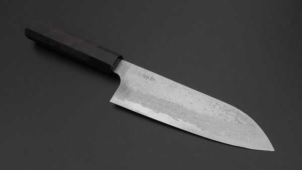 Nigara VG XEOS Santoku 170mm Ebony Handle - Tetogi