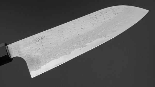 Nigara VG XEOS Santoku 170mm Ebony Handle - Tetogi