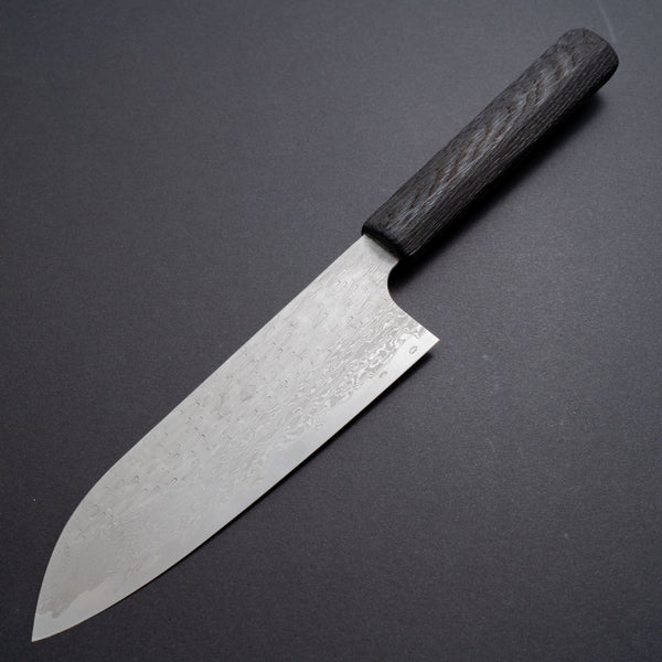 Nigara VG XEOS Santoku 170mm Riisgaard Burned Oak - Tetogi