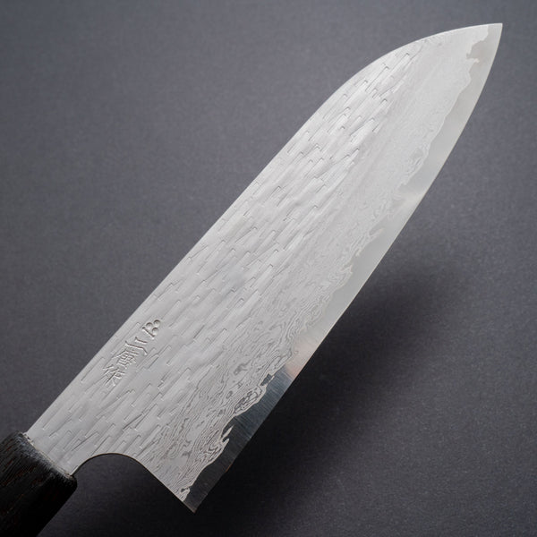 Nigara VG XEOS Santoku 170mm Riisgaard Burned Oak - Tetogi