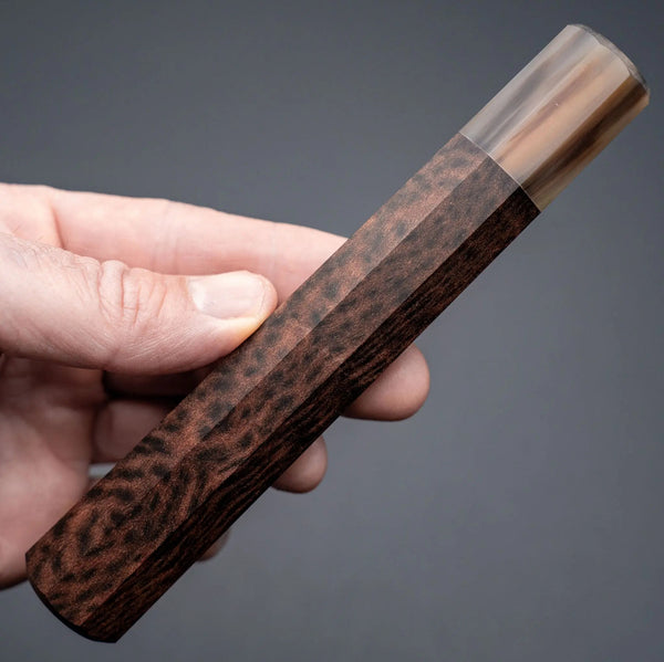 Riisgaard Custom Tiger Myrtle Octagonal Handle (270mm Yanagiba / Sujihiki) - Tetogi