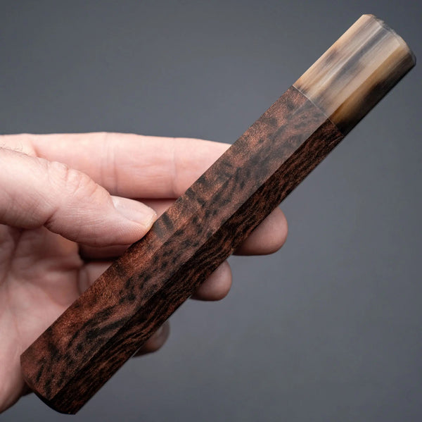 Riisgaard Custom Tiger Myrtle Octagonal Handle (270mm Yanagiba / Sujihiki) - Tetogi