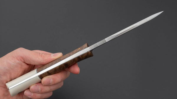 Seino Shikari ATS-34 Fixed Blade Linen Micarta Handle (007) - Tetogi