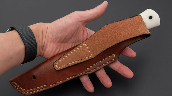 Seino Shikari ATS-34 Fixed Blade Linen Micarta Handle (007) - Tetogi