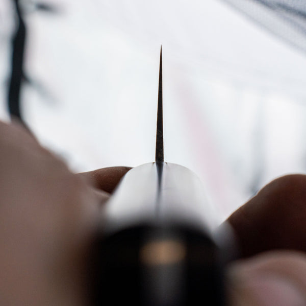 Sukehisa Made Kikutaro Hagane Thick Gyuto 240mm (No Bolster) (Old Stock) - Tetogi