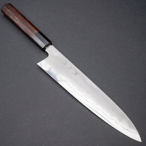 Tetsujin Silver 3 Kasumi Gyuto 240mm Taihei Makassar Ebony Handle - Tetogi