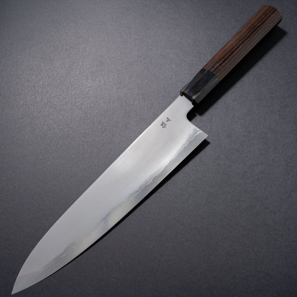 Tetsujin Silver #3 Kasumi Gyuto 240mm Taihei Makassar Ebony Handle - Tetogi