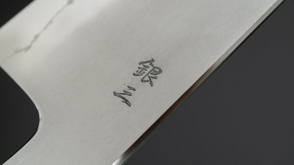 Tetsujin Silver 3 Kasumi Gyuto 240mm Taihei Makassar Ebony Handle (Blond Horn) - Tetogi