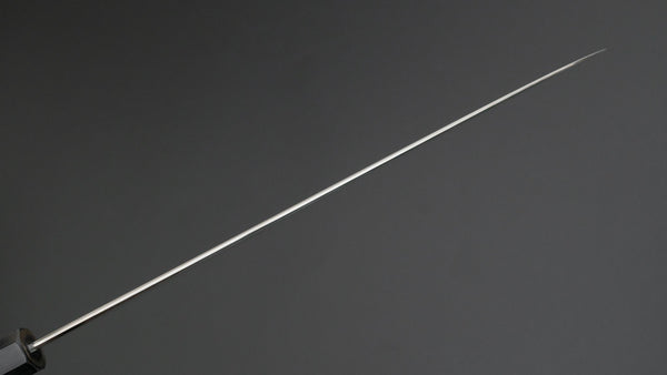 Tetsujin Silver 3 Kasumi Gyuto 240mm Taihei Makassar Ebony Handle (Blond Horn) - Tetogi
