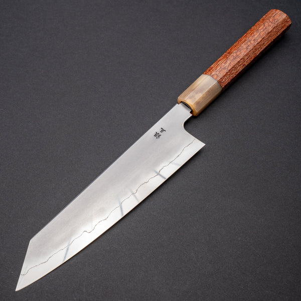 Tetsujin Silver 3 Kasumi Kiritsuke Gyuto 210mm Lacewood Handle - Tetogi