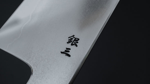 Tetsujin Silver 3 Metal Flow Gyuto 240mm Taihei Makassar Ebony Handle - Tetogi